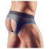 Svenjoyment - Open jock slip (zwart-blauw) - M