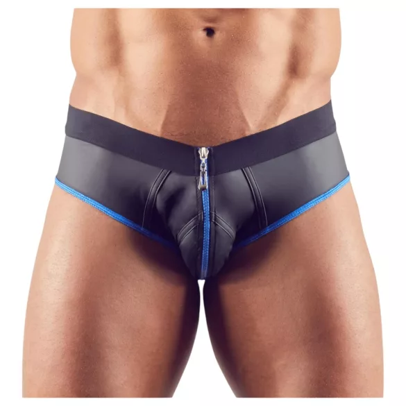 Svenjoyment - open jockstrap - zwart/blauw - XL