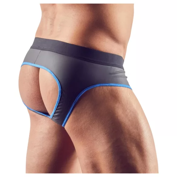 Svenjoyment - open jockstrap - zwart/blauw - XL