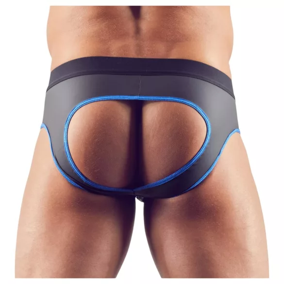 Svenjoyment - open jockstrap - zwart/blauw - XL