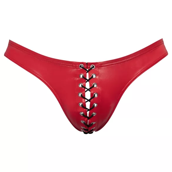 Svenjoyment - heren slip met veters - zwart rood