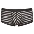 Transparante strepenboxer (zwart) - M