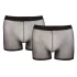 Svenjoyment - 2-delige zwarte transparante boxerset (S-L)