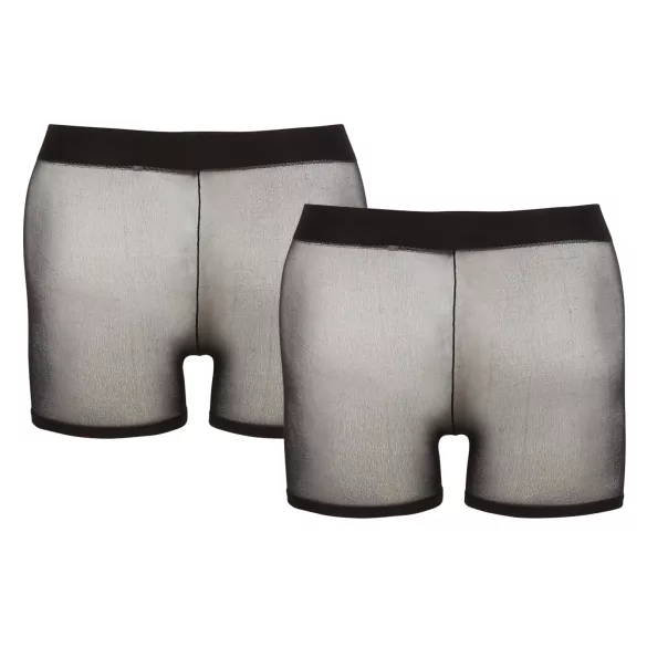 Svenjoyment - 2-delige zwarte transparante boxerset (S-L)