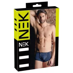 NEK - zwarte boxershort met veters en netinzet (blauw)