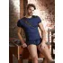 NEK - zwarte boxershort met veters en netinzet (blauw)