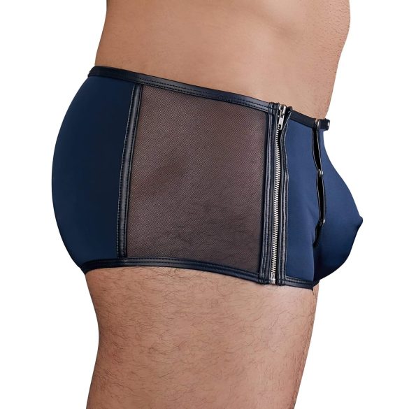 NEK - zwarte veters-net inzetstuk boxer (blauw) - M