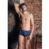NEK - herenboxer - vetersluiting en netinzet - zwart/blauw - L