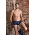 NEK - herenboxer - vetersluiting en netinzet - zwart/blauw - L
