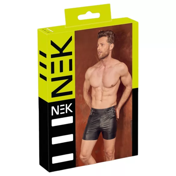 NEK - heren boxershort - verlengd model - metalen gesp - zwart - L