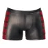 NEK - herenboxer met rits - rood inzetstuk - zwart - M