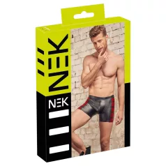 NEK - herenboxer met rits - rood inzetstuk - zwart - L