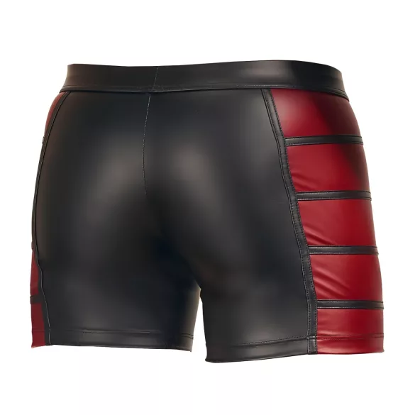 NEK - herenboxer met rits - rood inzetstuk - zwart - 2XL