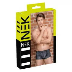 NEK - boxershort met slangenhuidmotief (zwart)