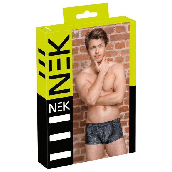 NEK - Boxershort met slangenhuidprint (zwart) - M