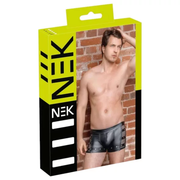 NEK - boxershort met studs en rits - zwart - M