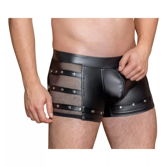 NEK - boxershort met studs en rits - zwart - M