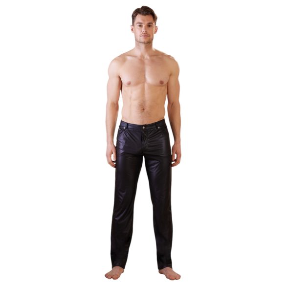 NEK - Glanzend Effect Broek (Zwart)