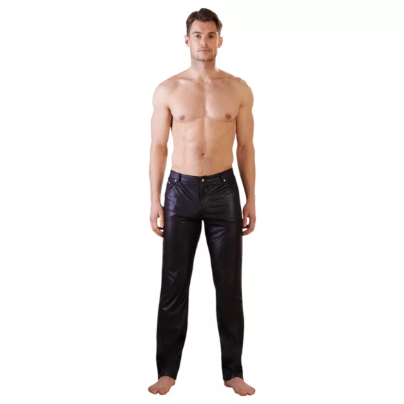 NEK - fetish legging - glanzend effect - zwart - L