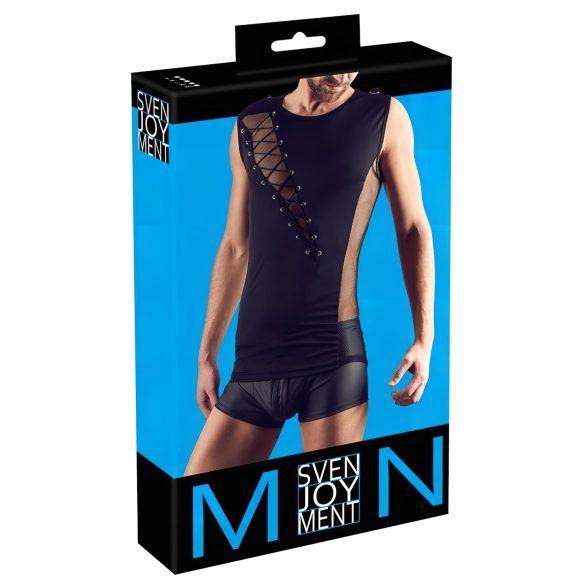 Svenjoyment - veterharnas voor mannen (zwart) - M