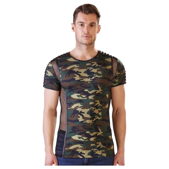 NEK - camouflage heren T-shirt (groen-bruin)
