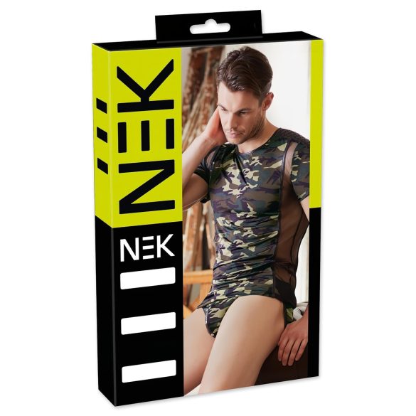 NEK - camouflage herenshirt (groen-bruin) - 2XL