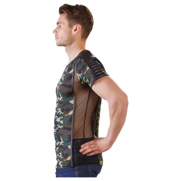 NEK - camouflage heren T-shirt (groen-bruin) - 2XL