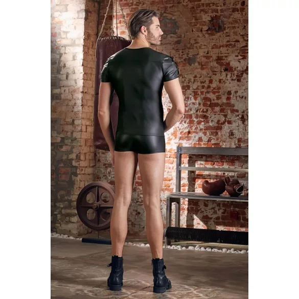 NEK - mat-zwart heren T-shirt met korte mouwen
