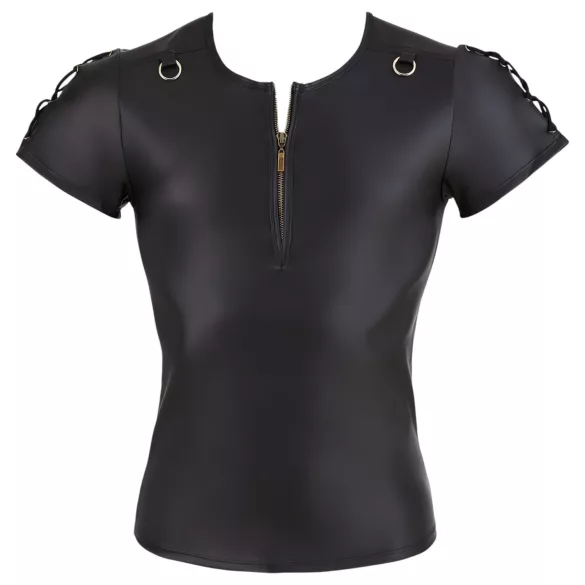 NEK - mat-zwart heren T-shirt met korte mouwen