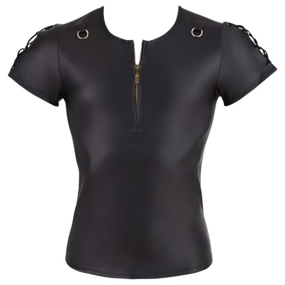 NEK - mat-zwart heren T-shirt met korte mouwen - L