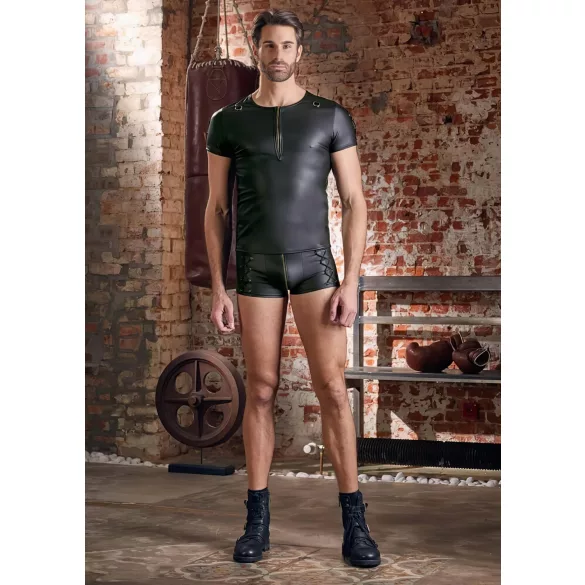 NEK - mat-zwart heren T-shirt met korte mouwen - XL