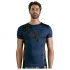 NEK - heren top - vetersluiting en netstof inzet - zwart/blauw - M