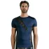 NEK - heren top - vetersluiting en netstof inzet - zwart/blauw - L