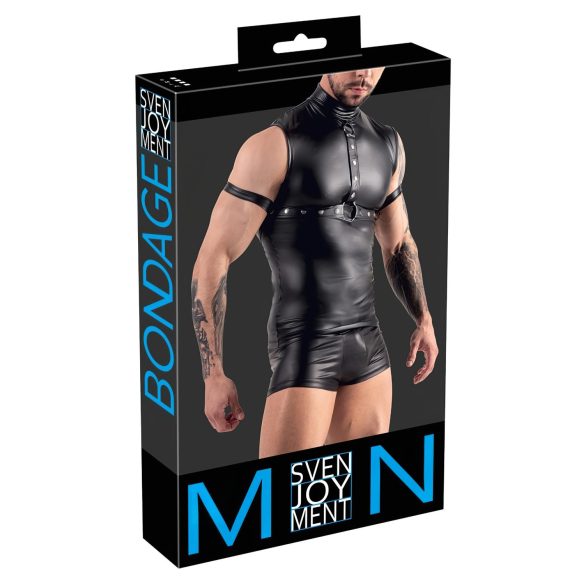 Svenjoyment - Mannelijke top zonder mouwen, zwart en verleidelijk!