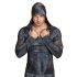 NEK - Herensweater met slangenprint en capuchon (zwart) - M