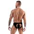 Svenjoyment - heren kelner tanga kostuumset (zwart-wit) - M