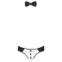 Svenjoyment - heren string kostuum set - ober - zwart/wit - XL