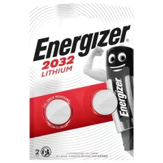 Energizer - knoopcelbatterij - CR2032 - 2 stuks