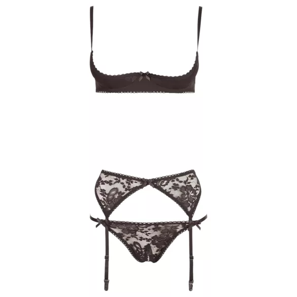 Cottelli - erotische set - 3-delig - zwart