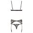 Cottelli - erotische set - 3-delig - zwart - 80C/M