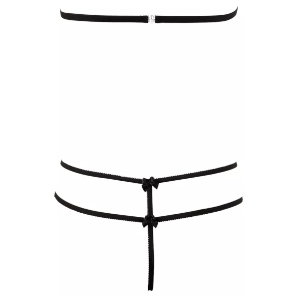 Cottelli - Open bh set - Kant - Zwart - M