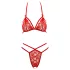 Cottelli - open bh set - kanten - rood - XL
