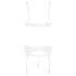 Abierta Fina - bh set - transparant kanten design - zwart - 80B/M