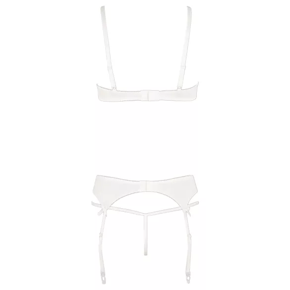 Abierta Fina - bh set - transparant kanten design - zwart - 85B/L