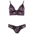 Cottelli - bh set - bloemen kant - paars - M