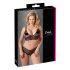 Cottelli Plus Size - kanten bh-set (zwart) - XXXXL