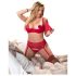 / Cottelli Plus Size - veelzijdige lingerie set (rood)