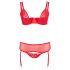 / Cottelli Plus Size - veelzijdige lingerie set (rood)