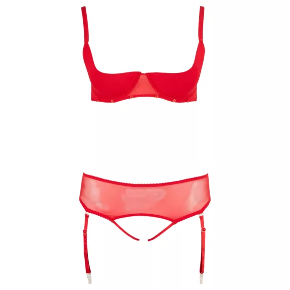 Cottelli Plus Size - veelzijdige lingerieset duo (rood)