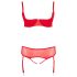 / Cottelli Plus Size - veelzijdige lingerie set (rood)